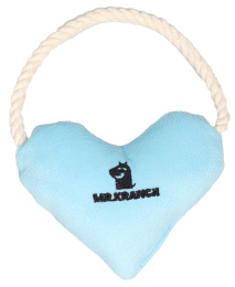 Игрушка для собак мелких и средних пород Mr.Kranch Сердечко с канатом и пищалкой