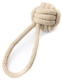 Игрушка для собак Mr.Kranch Мяч из каната, на кольцевом шнуре