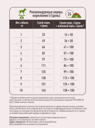 Сухой корм для собак мелких пород Sirius Small Adult (говядина, рис)