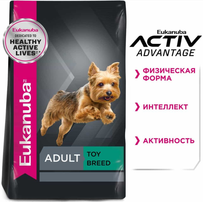 Сухой корм для собак Eukanuba Adult Toy Breed (птица) (0.8 кг)