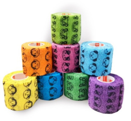 Бинт эластичный самофиксирующийся с горькой пропиткой с рисунком (8 цветов) Neoterica Vetpro