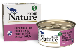 Консервы для кошек PRIME NATURE Adult Cat в бульоне (курица, тунец)