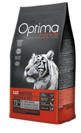 Сухой корм для кошек Optima Nova Cat Mature (курица, рис)