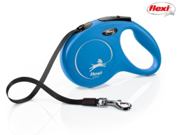 Поводок-рулетка Flexi NEW CLASSIC синий (лента)