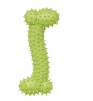 Игрушка для собак из цельнолитой резины Triol Кость шипованная (155 мм)