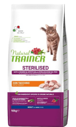 Сухой корм для стерилизованных кошек Trainer Natural Adult Sterilised (белое мясо)