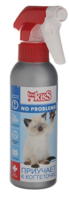 Спрей для кошек Ms.Kiss Приучает к когтеточке (200 мл)