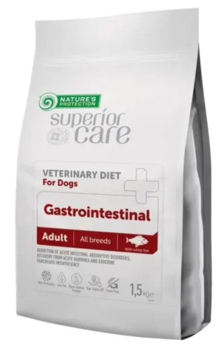 Сухой корм для собак Nature's Protection VET DIET GASTROINTESTINAL Adult All Breed (белая рыба) (1,5 кг)