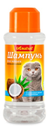 Шампунь для кошек восстанавливающий с кокосовым маслом и пантенолом "Amstrel" 