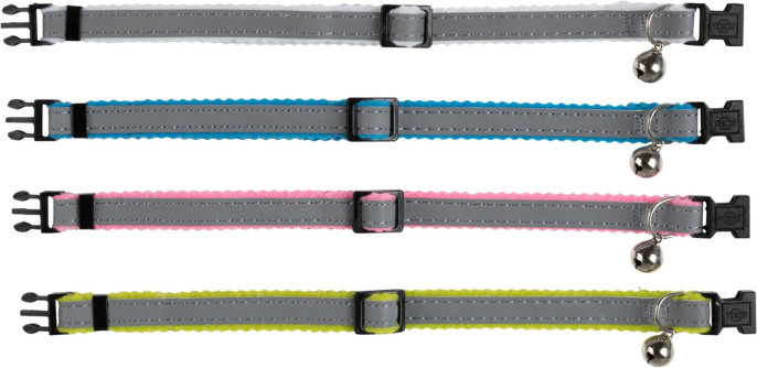 Ошейник для кошек светоотражающий с колокольчиком TRIXIE Safer Life