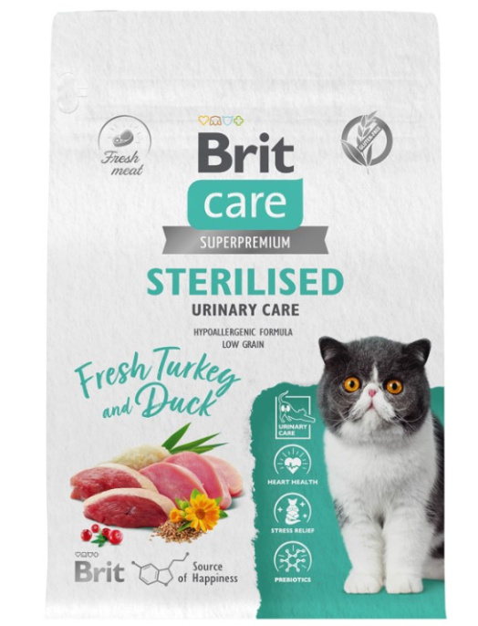 Сухой корм для кошек Brit Care Cat Sterilised Urinary Care (400 гр.)
