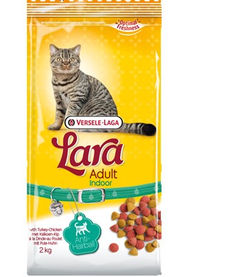 Сухой корм для кошек LARA Indoor (курица) (2 кг)