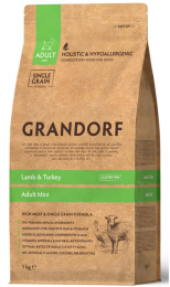 Сухой корм для собак мелких пород GRANDORF Lamb&Turkey MINI BREEDS (ягнёнок, индейка)