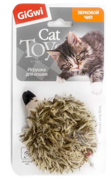 Игрушка для кошек GiGwi Melody Chaser Ёжик со звуковым чипом (10 см)
