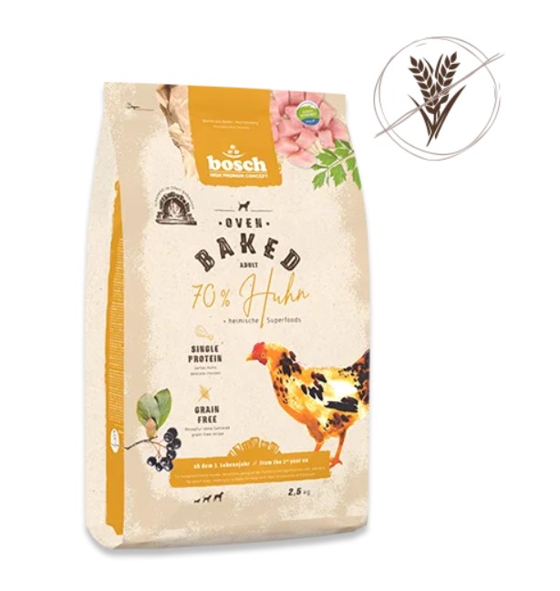 Сухой корм для собак Bosch Oven Baked (курица) (2,5 кг)