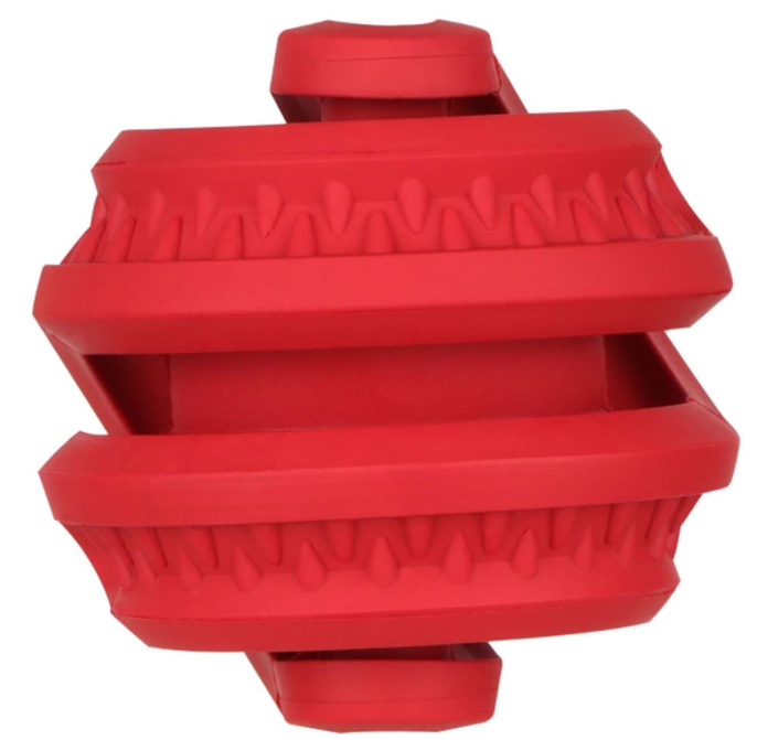 Игрушка для собак Mr.Kranch Головоломка дентальная 8.5 х 8.7 см (Красная с ароматом бекона)