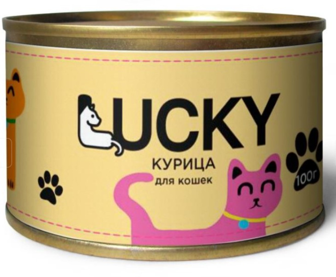 Консервы для кошек Lucky Adult Cat (курица) (130 гр)