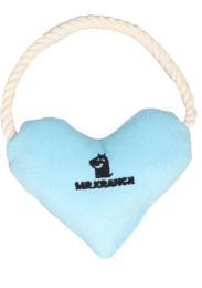 Игрушка для собак мелких и средних пород Mr.Kranch Сердечко с канатом и пищалкой