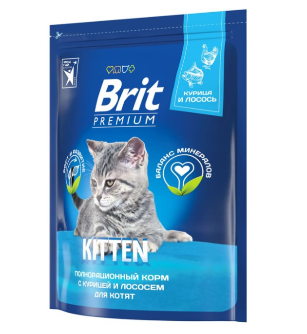Сухой корм для котят Brit Premium Cat Kitten (курица) (2 кг)