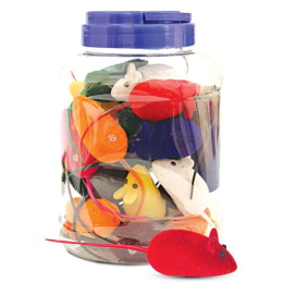 Игрушка для кошек "Мышь" 65 мм (45 шт)