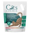 Наполнитель растительный комкующийся Cat's choice с pH-индикатором (6 л/ 2.5 кг)