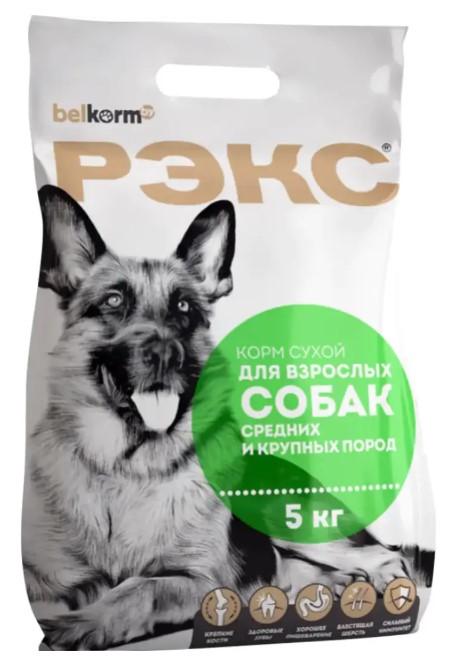 Сухой корм для собак средних и крупных пород РЭКС Large & Medium Adult (750 гр)