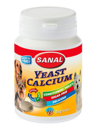 Мультивитаминный комплекс для собак Sanal "Дрожжи-кальций" Sanal