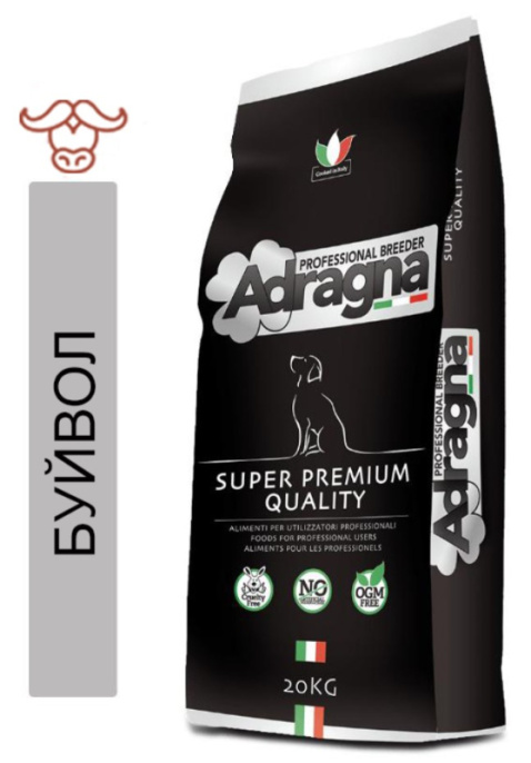 Сухой корм для собак мелких пород Adragna Breeder Superpremium Adult Mini (буйвол, цитрусы) (20 кг)