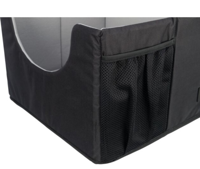 TRIXIE Автомобильная сумка-подстилка для собак 45x28x40 см, черный/серый
