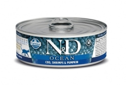Консервы для кошек Farmina N&D Cat Ocean Cod, Shrimp & Pumpkin