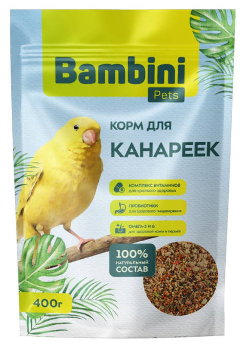 Корм  для канареек Bambini Pets (400 гр.)