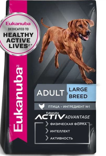 Сухой корм для собак Eukanuba Adult Large Breed (птица) (3 кг)