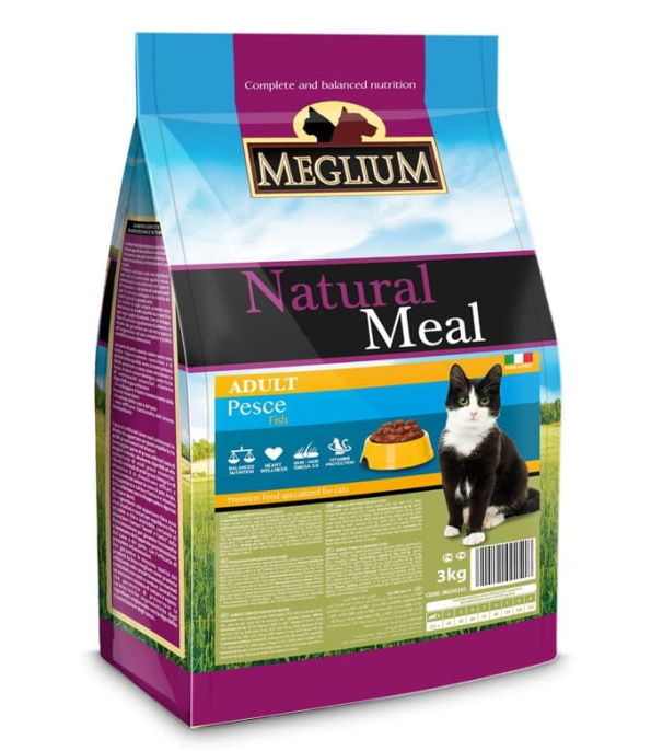 Сухой корм для кошек Meglium Adult Cat (рыба) (3 кг)