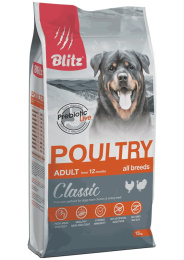 Сухой корм для собак Blitz Classic Poultry Adult Dog All Breeds (домашняя птица)