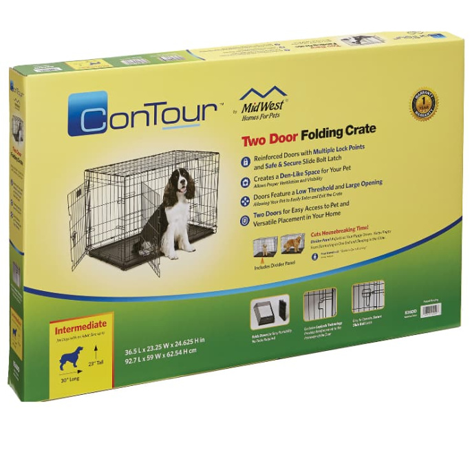 Клетка для собак MidWest Contour 2 двери (63х46х49h см)