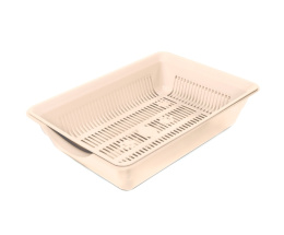 Туалет для кошек высокий с цветной сеткой Gamma Лапки