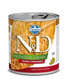 Консервы для собак Farmina N&D Dog Ancestral Grain Chicken & Pomegranate Mini (курица, гранат)