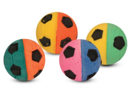 Triol Игрушка для кошек Мяч футбольный, d40мм (пакет 25шт.)