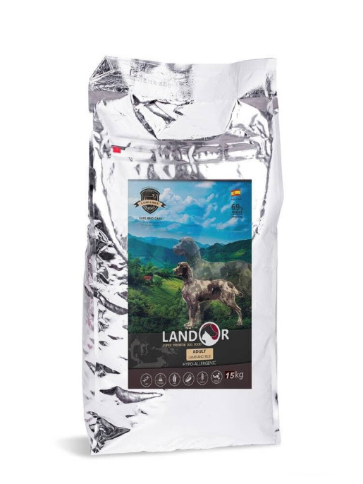 Сухой корм для собак LANDOR Adult Dog All Breed (ягненок, рис) (1 кг)