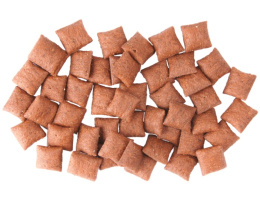 Лакомство для кошек Мнямс "Выведение шерсти" хрустящие подушечки (говядина)