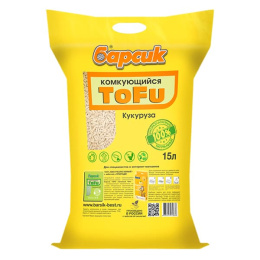 Соевый наполнитель "Барсик" TOFU Кукурузный