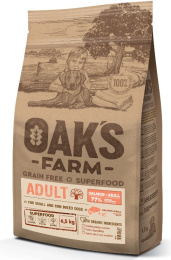 Сухой корм для собак мелких пород OAK'S FARM GFree Adult Small and Mini Breed Dogs (лосось, криль)