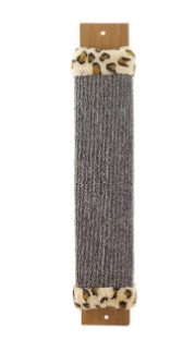 Когтеточка из ковролина с оторочкой из меха Gamma (100 х 30 х 530 мм)