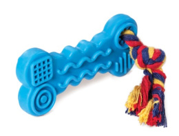 Triol Игрушка для собак Косточка с веревкой, 95/165мм