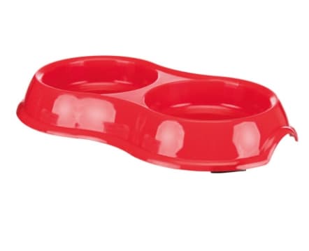 Миска для кошек двойная TRIXIE (2х0,2л/диам.11см)