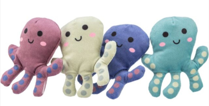 TRIXIE Игрушка для кошек Осьминог, 10 см