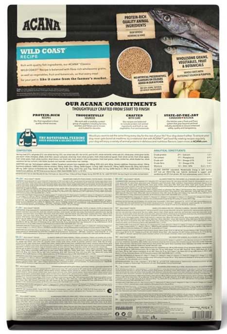 Сухой корм для собак ACANA WILD COAST (Рыба) (14,5 кг)