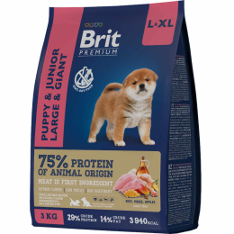 Сухой корм для щенков крупных пород Brit Premium Dog Puppy and Junior Large and Giant