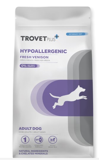 Сухой корм для собак Trovet Plus Hypoallergenic Vet Diet Adult (оленина) (3 кг)