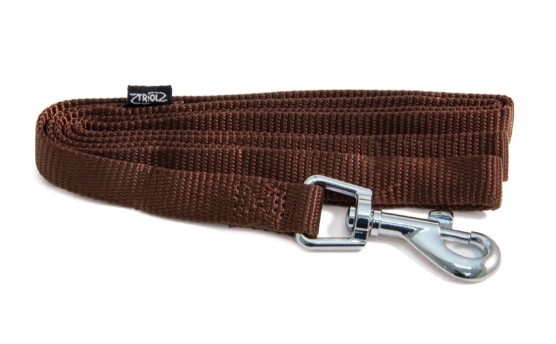 Комплект шлейка-жилетка и поводок нейлоновый TRIOL коричневый (S 350 мм)